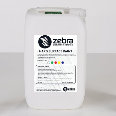 Zebra Hard Surface Line Marking Paint - 5L