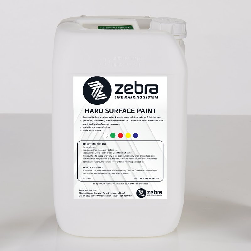 Zebra Hard Surface Line Marking Paint - 5L /