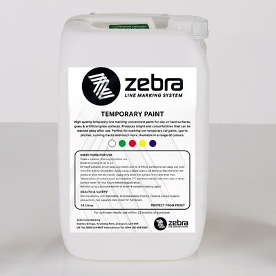 Zebra Temporary Line Marking Paint - 10L